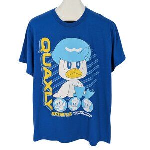 Pokemon Quaxly #0912 Graphic T Shirt Water Type Anime Streetwear Kawaii Size L